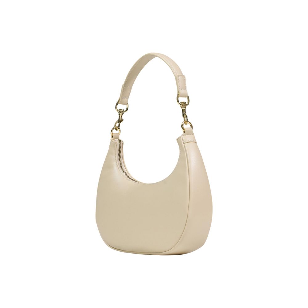 Cream Polyethylene Handbag - ventzia