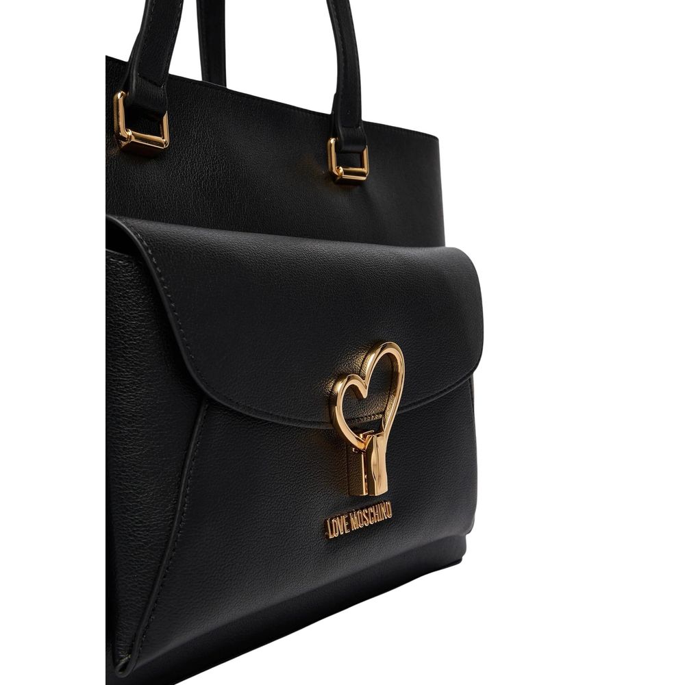 Black Polyethylene Handbag - ventzia