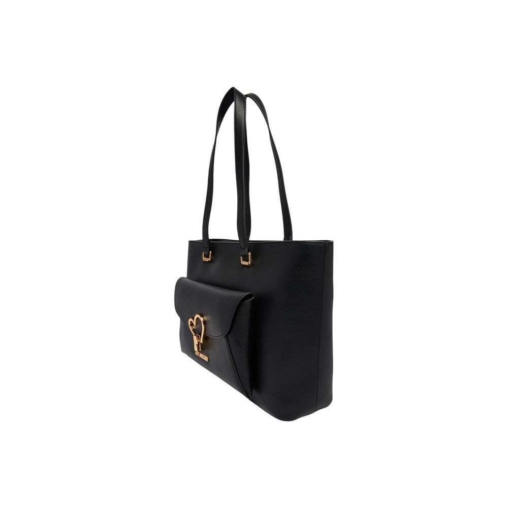 Black Polyethylene Handbag - ventzia