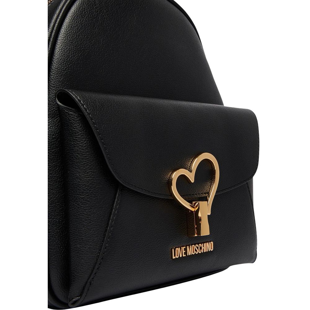 Black Polyethylene Backpack - ventzia