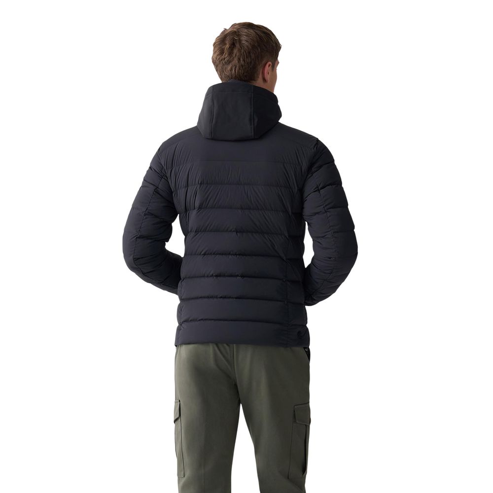 Black Polyamide Coat - ventzia
