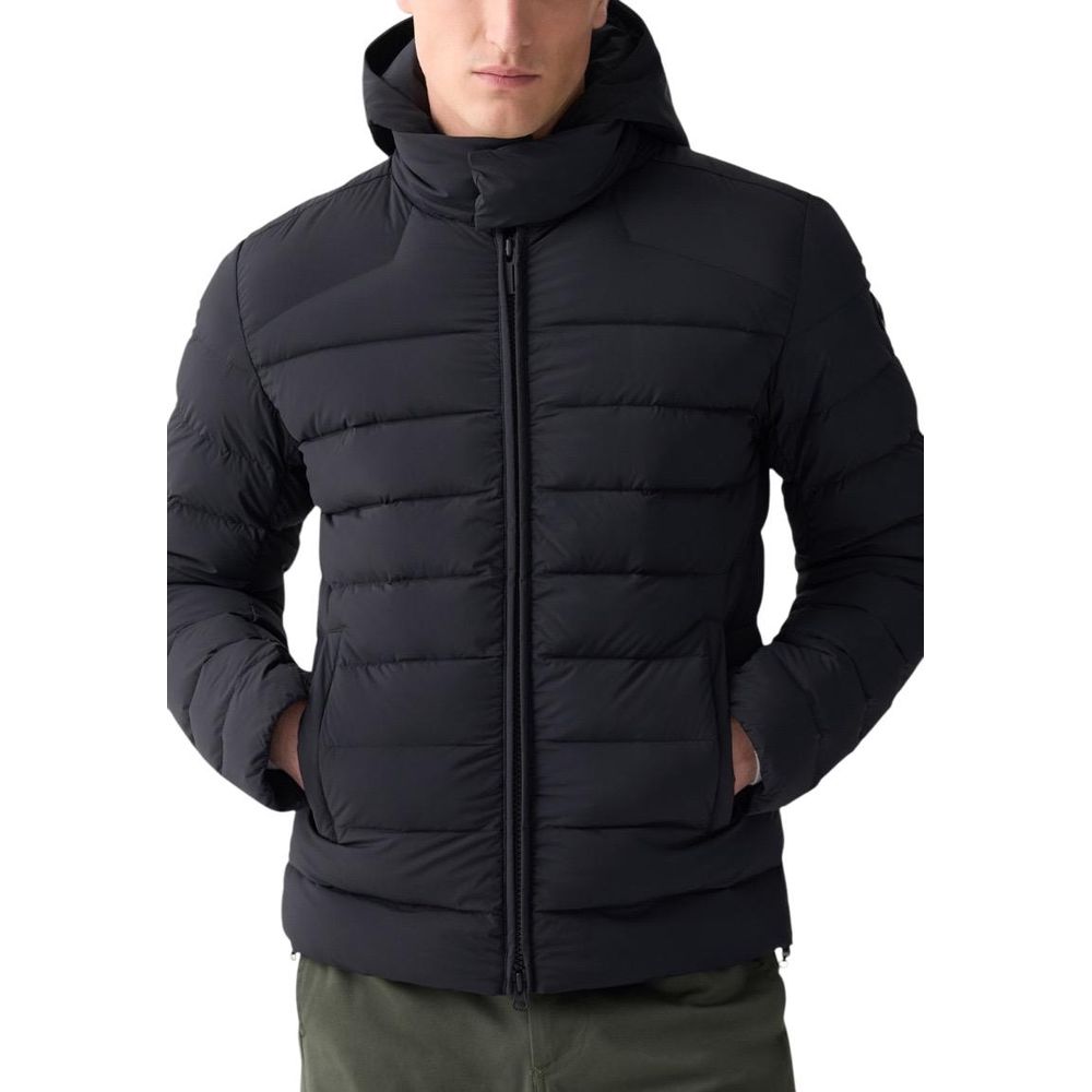 Black Polyamide Coat - ventzia