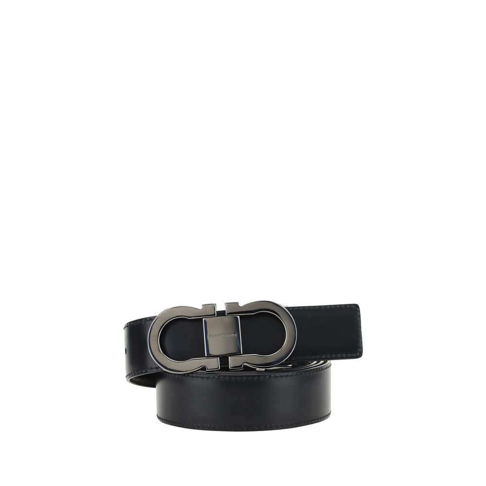 Black Calf Leather Bos Taurus Regular Belt - ventzia
