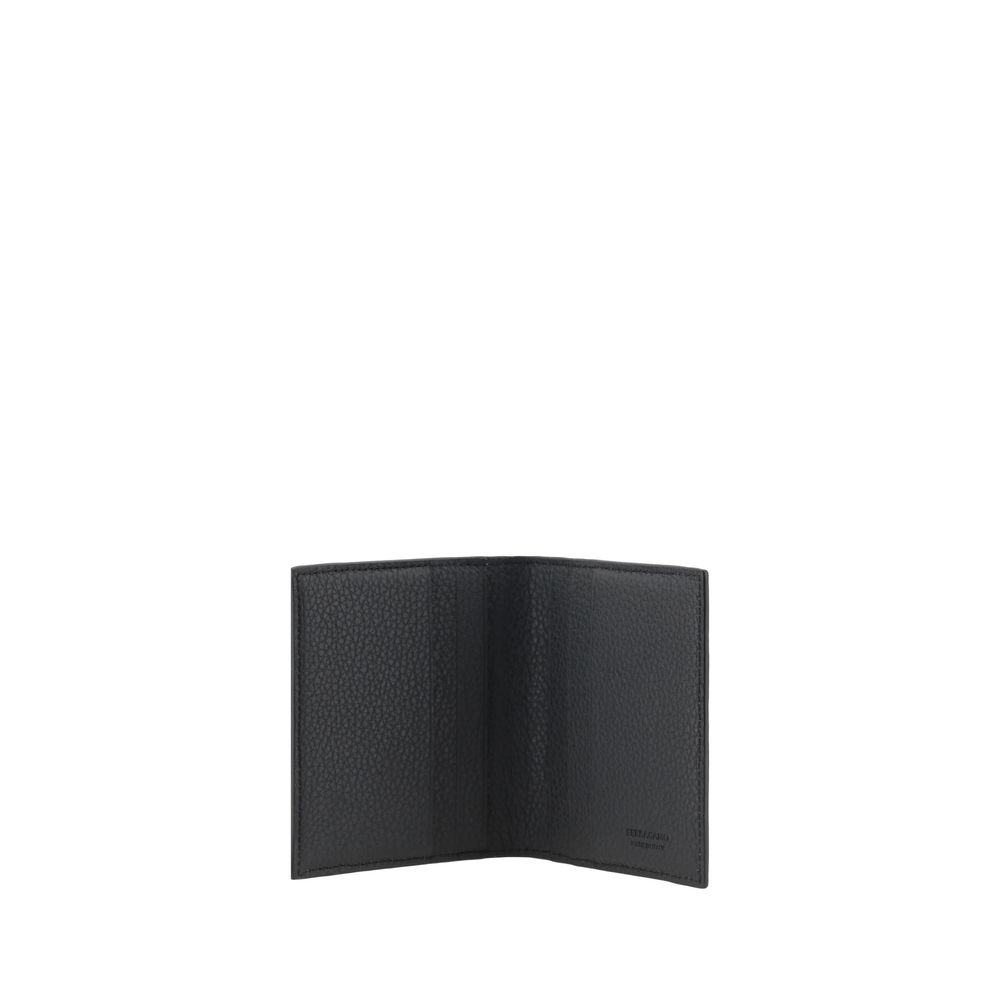 Black Calf Leather Bos Taurus Wallet - ventzia