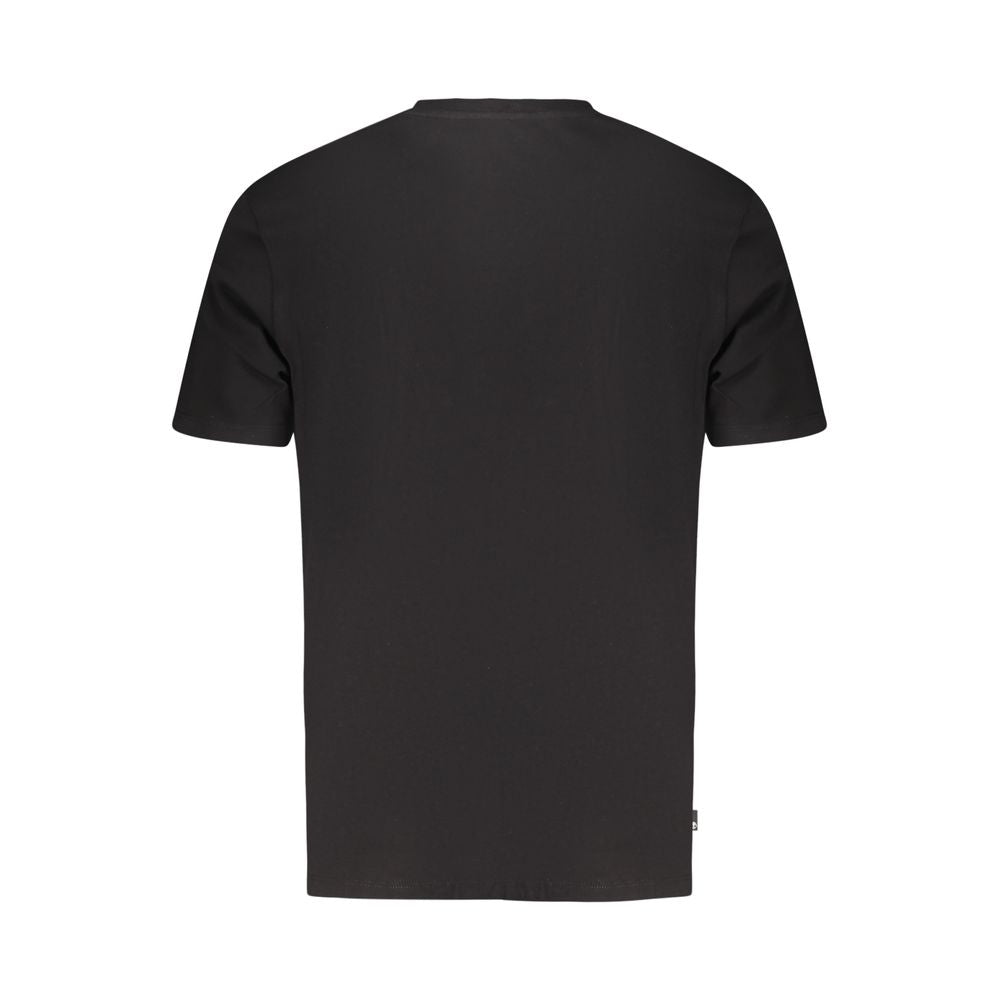 Black Cotton Men's T-Shirt - ventzia