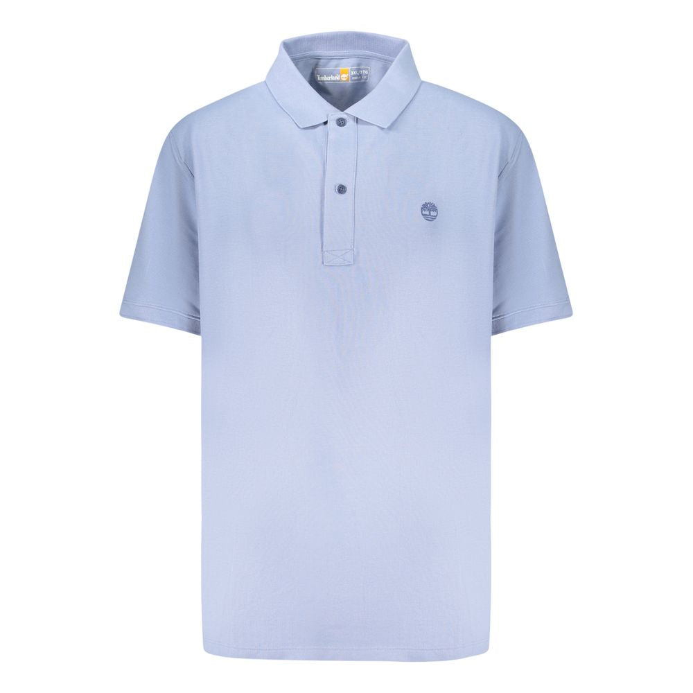 Azzurro Cotton Men Polo Shirt - ventzia