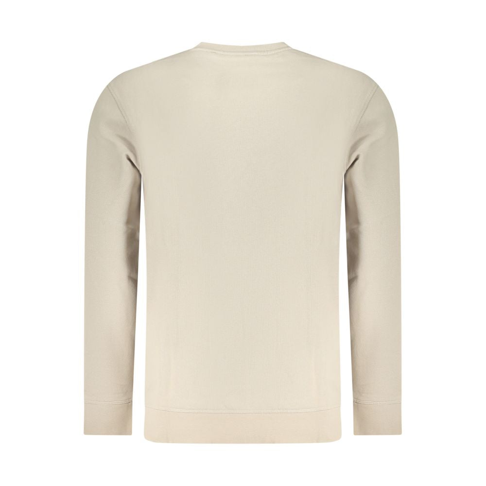 Beige Cotton Men Sweatshirt - ventzia