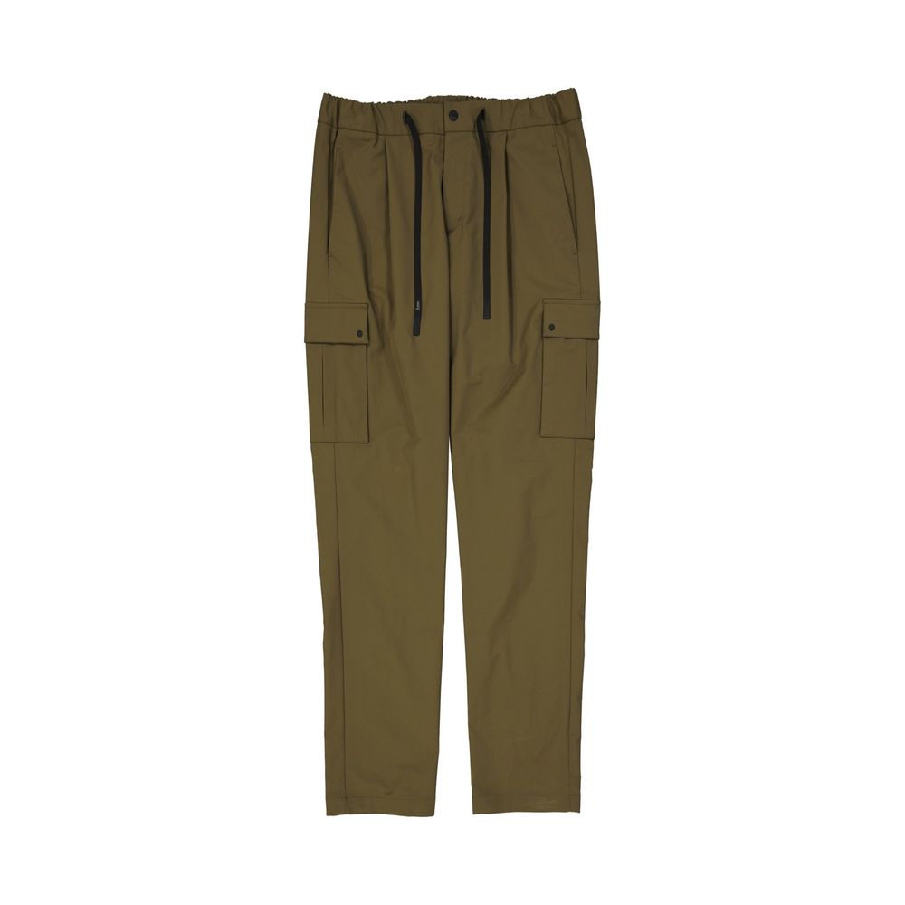 Bicolor Polyester Cargo Pants - ventzia