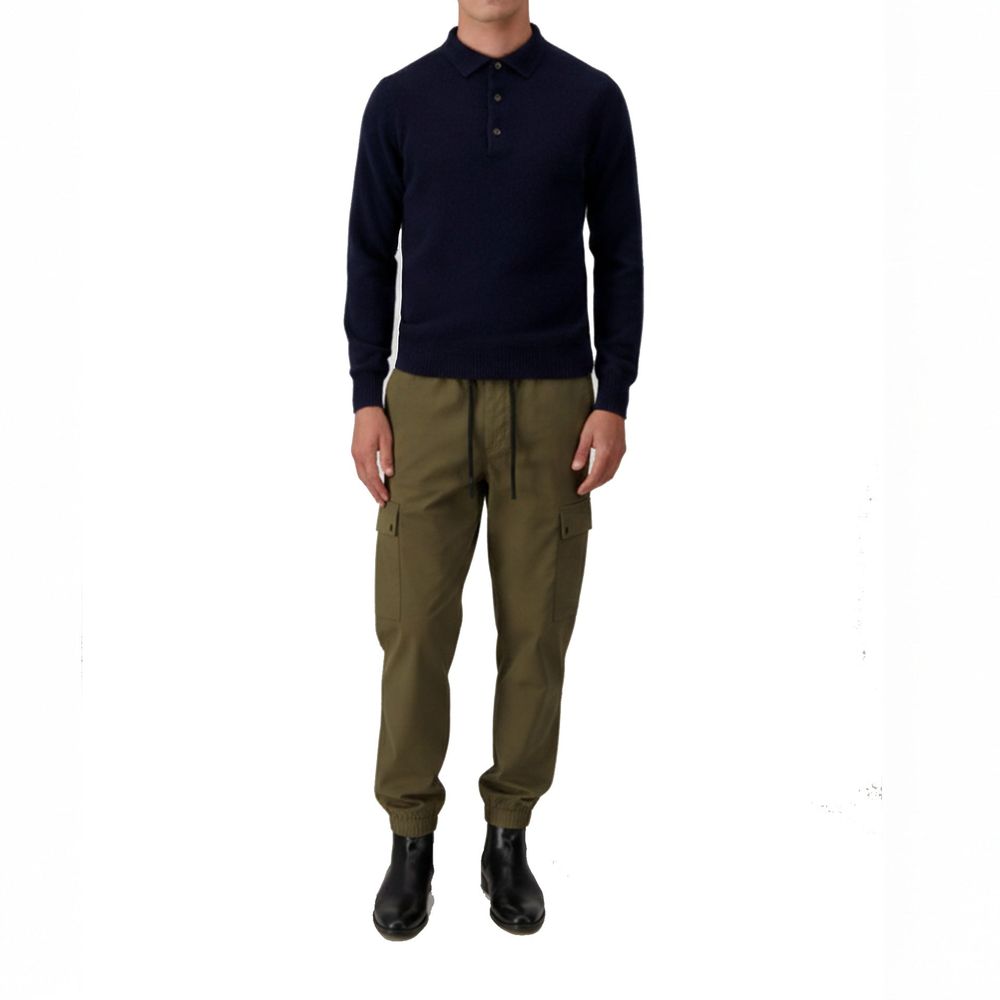 Bicolor Polyester Cargo Pants - ventzia