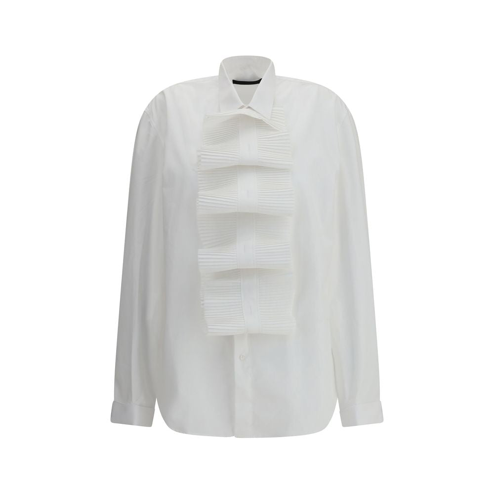 White Cotton Shirt - ventzia