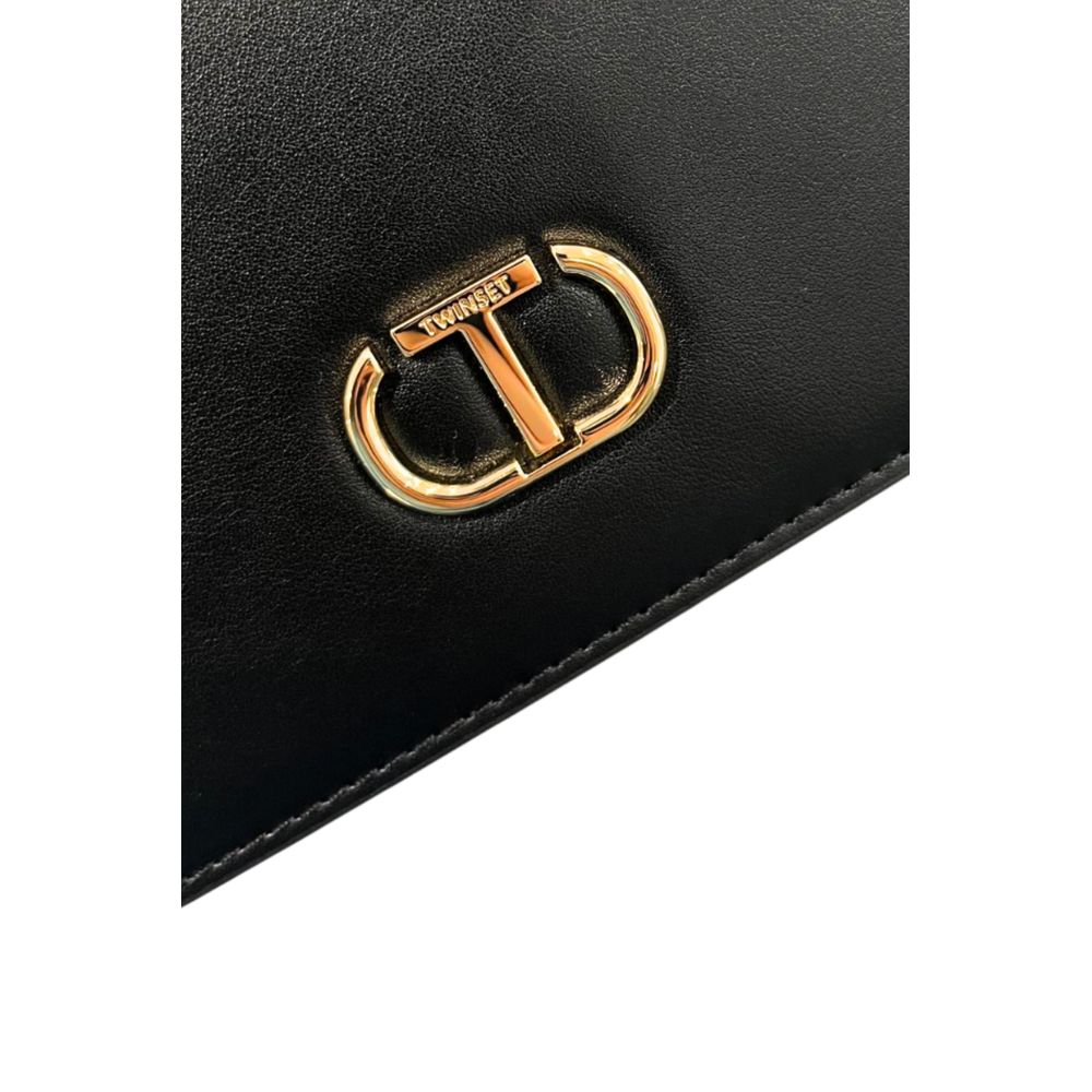 Black PU Women Crossbody Bag - ventzia