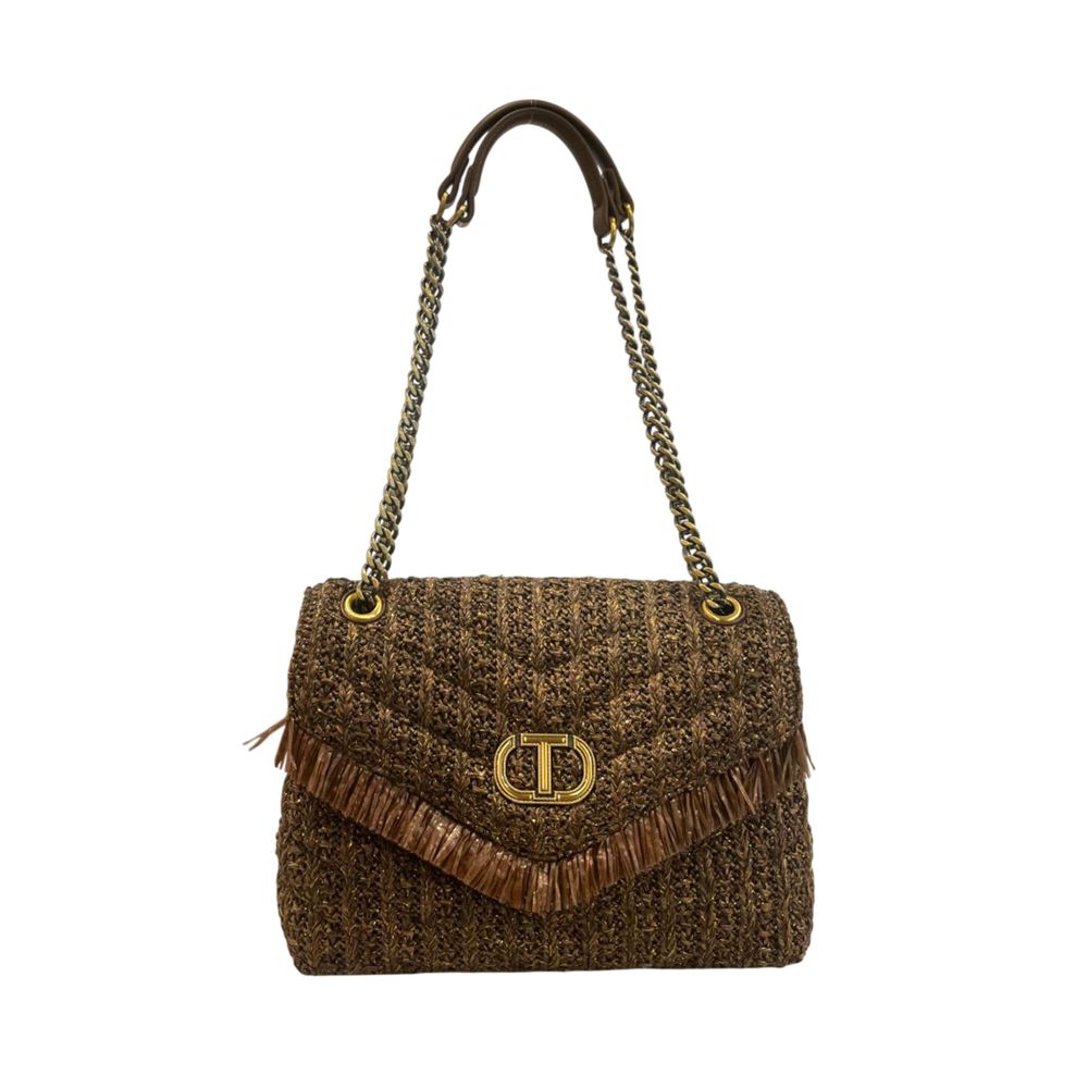 Brown Polypropylene Women Crossbody Bag - ventzia