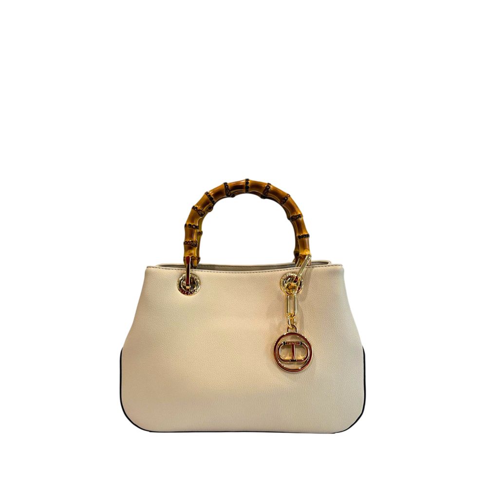 Beige PU Women Handbag - ventzia