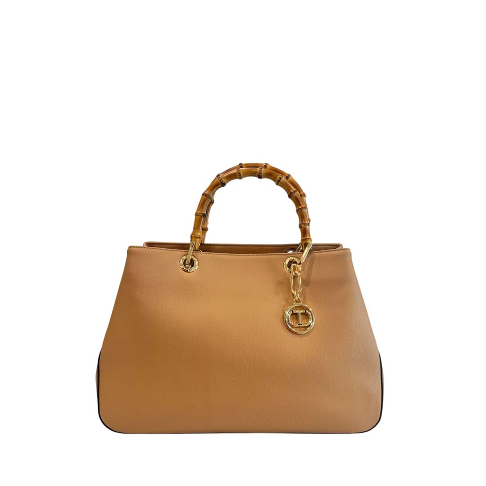 Brown PU Women Handbag - ventzia