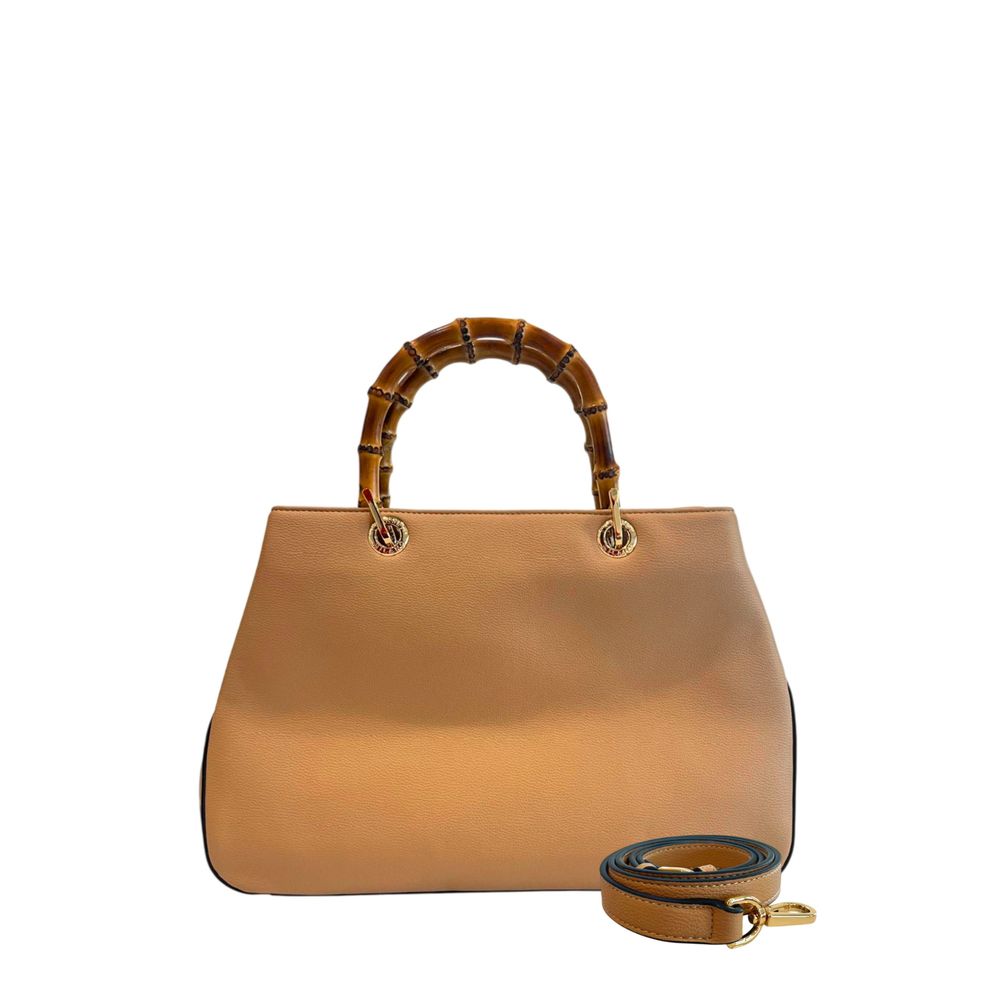 Brown PU Women Handbag - ventzia
