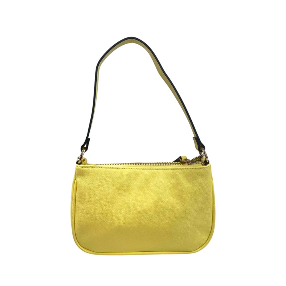 Yellow PU Women Shoulder Bag - ventzia