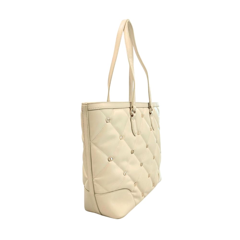 Pink Polyurethane Women Handbag - ventzia