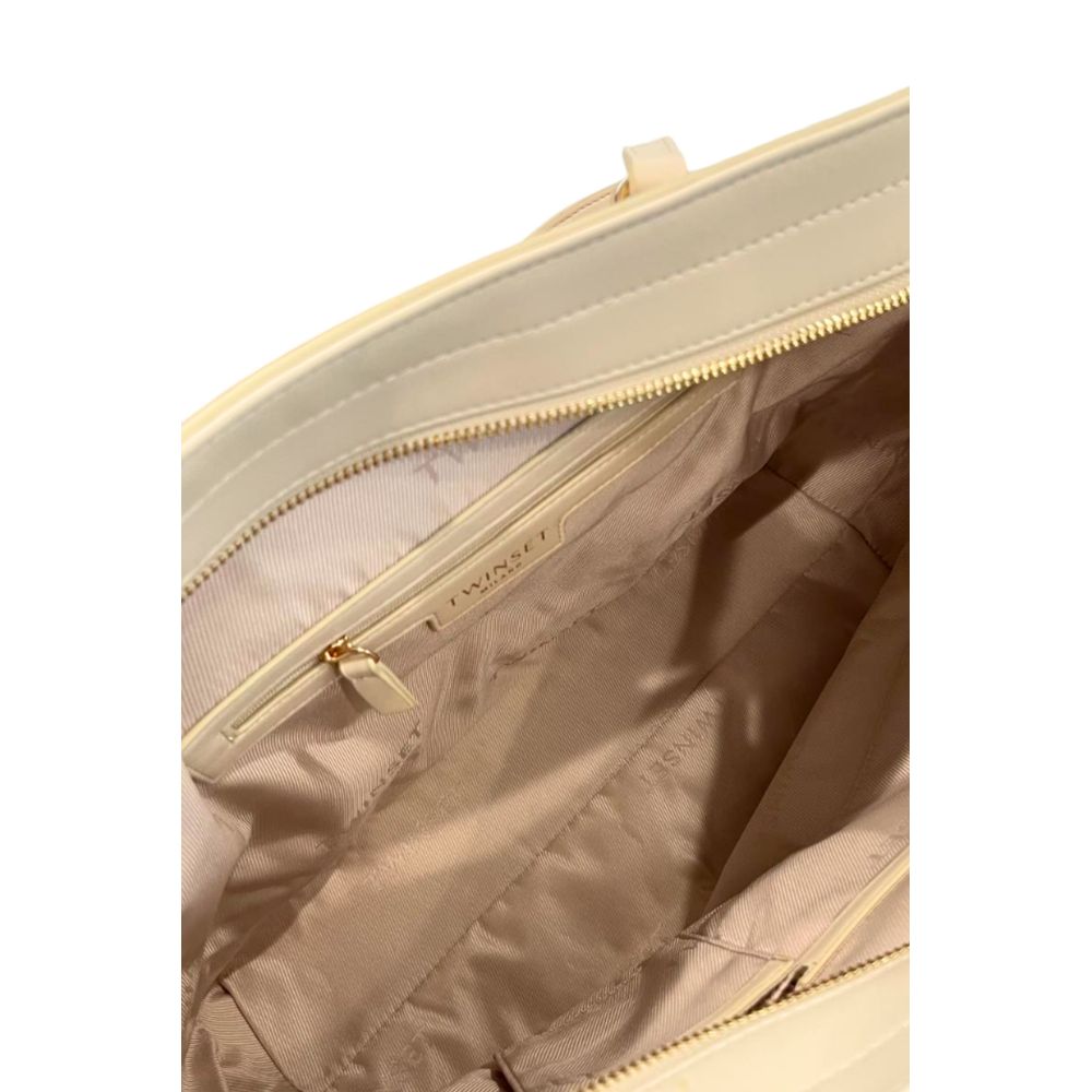 Pink Polyurethane Women Handbag - ventzia
