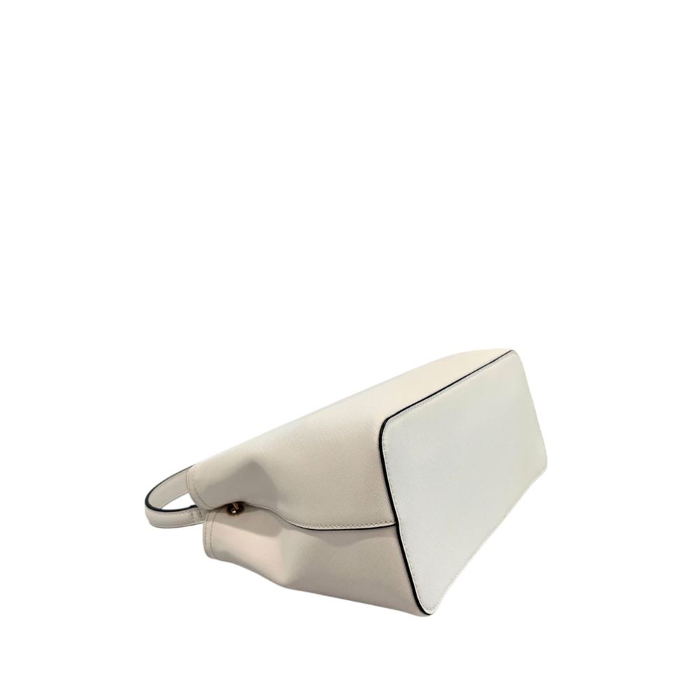 White PU Women Handbag - ventzia