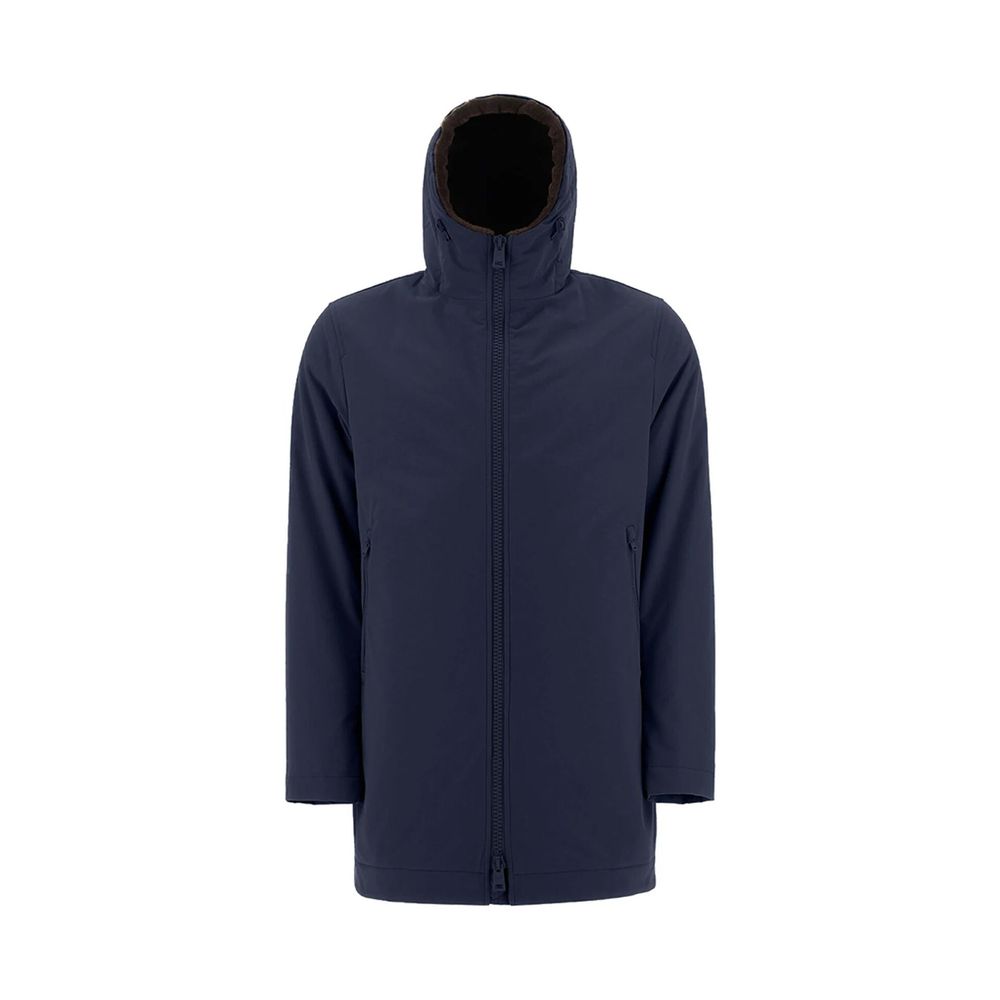 Blue Polyamide Coat - ventzia