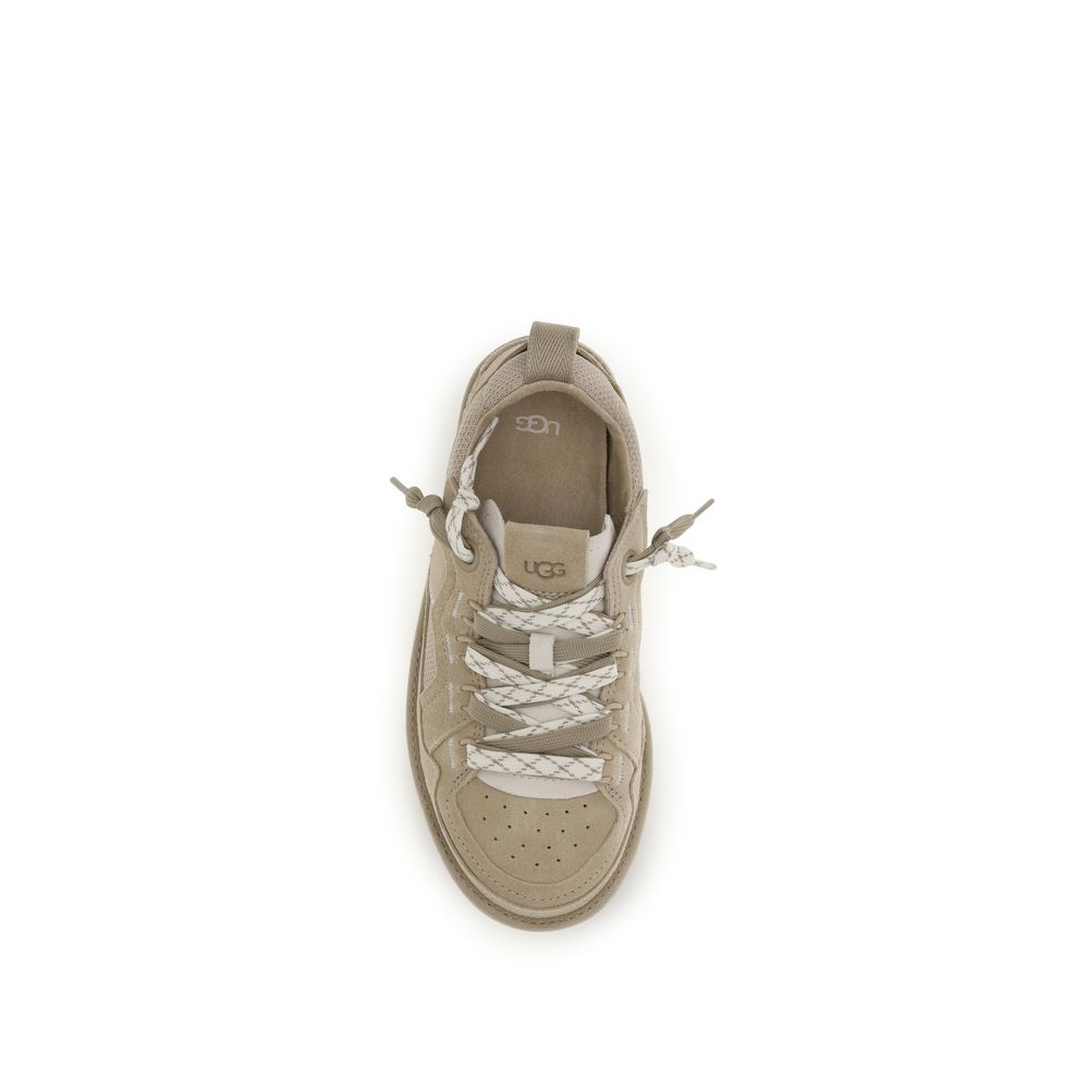 Beige Calf Leather Bos Taurus Sneakers - ventzia