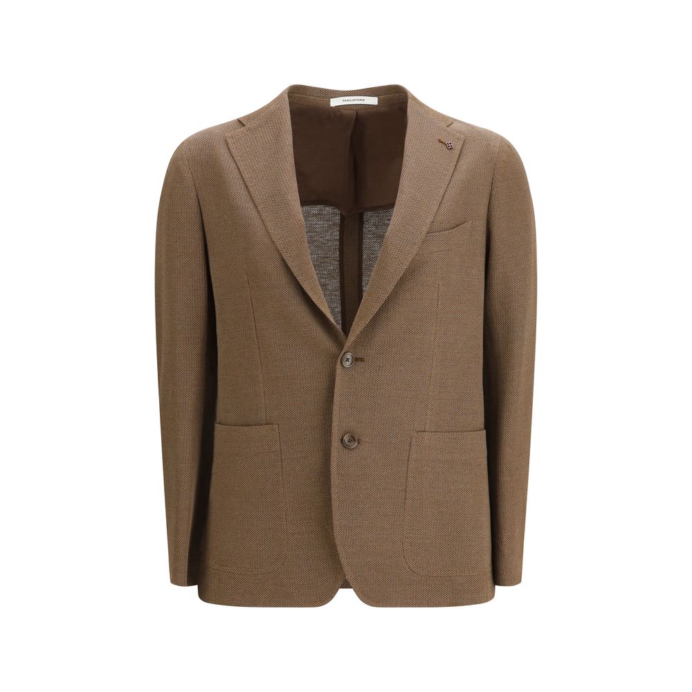Brown Linen Blazer - ventzia