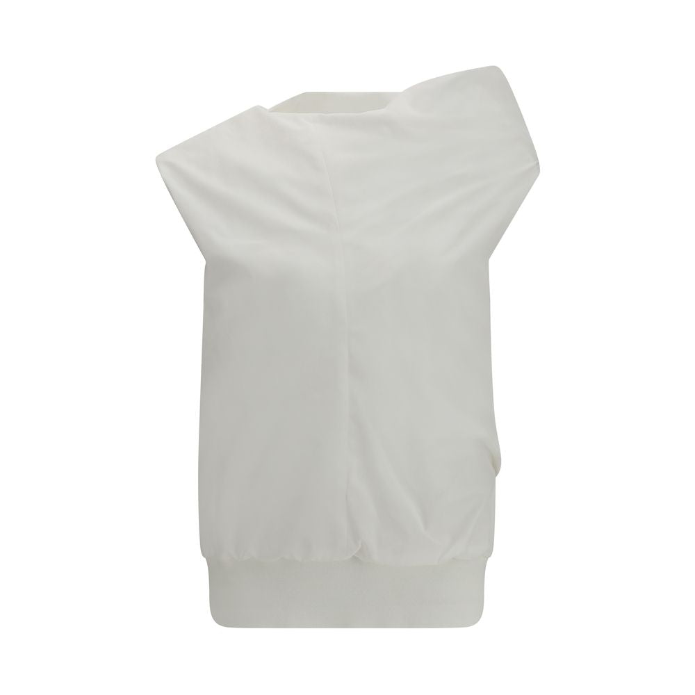 White Polyester Sweatshirt - ventzia
