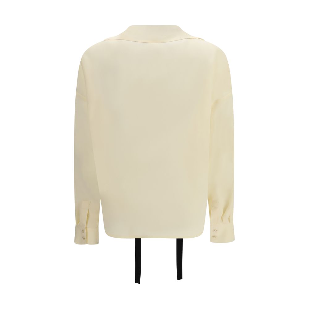 Beige Silk Blouse - ventzia