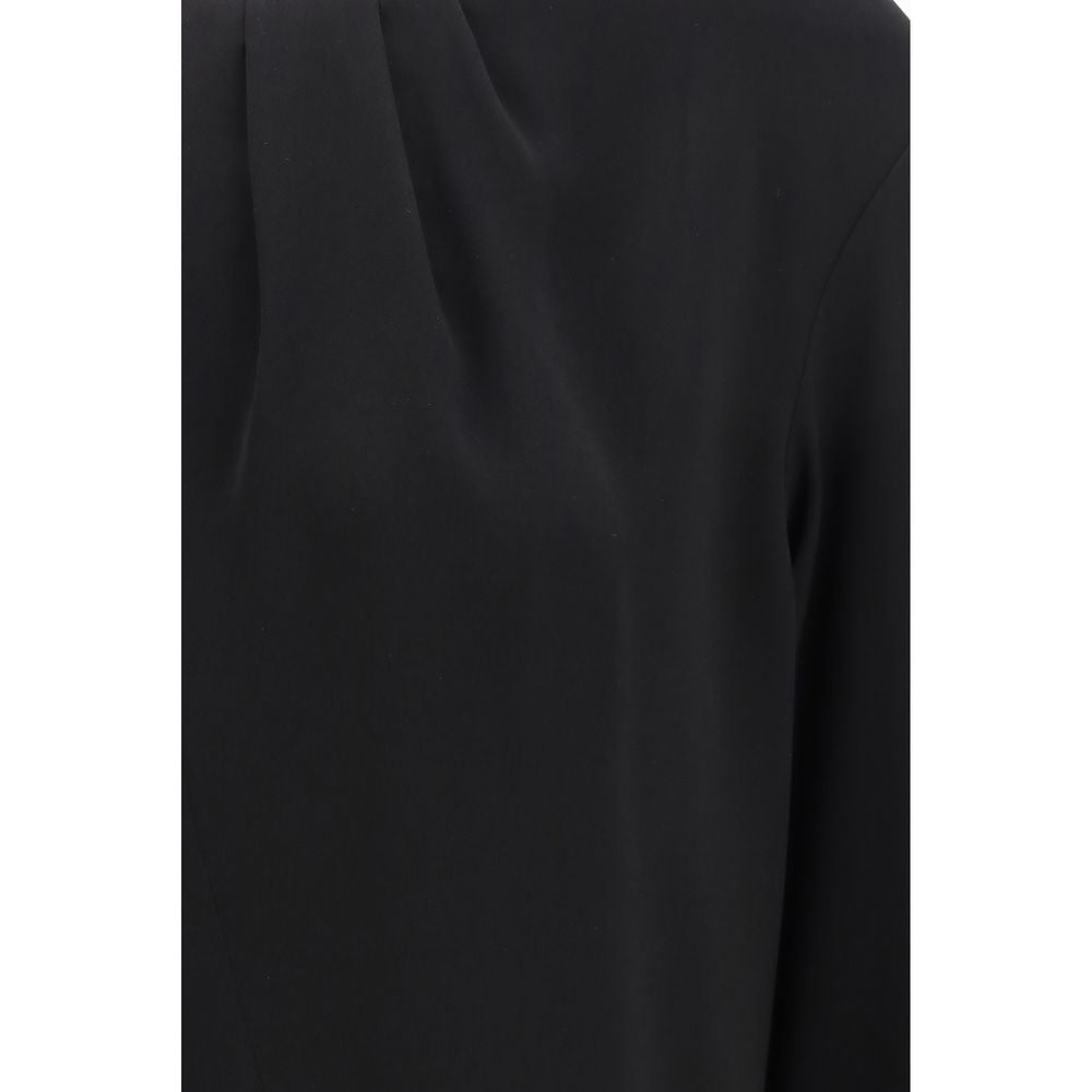 Black Triacetate Blouse - ventzia