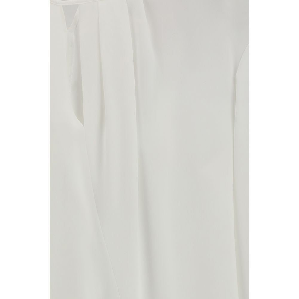 White Triacetate Blouse - ventzia