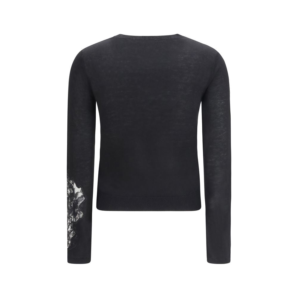 Black Silk Sweatshirt - ventzia
