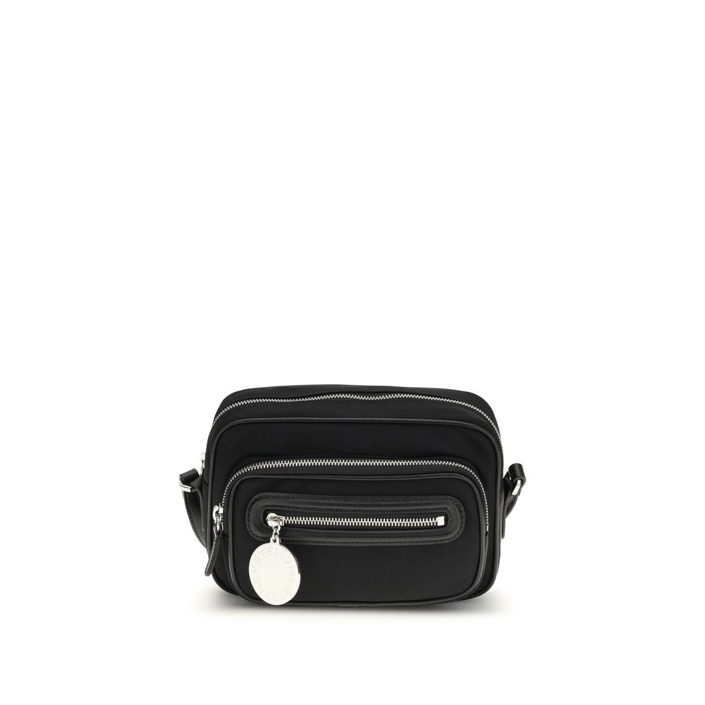Black Polyamide Shoulder Bag - ventzia