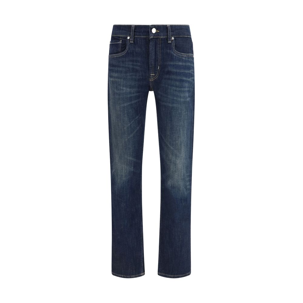 Black Cotton Flared Jeans - ventzia