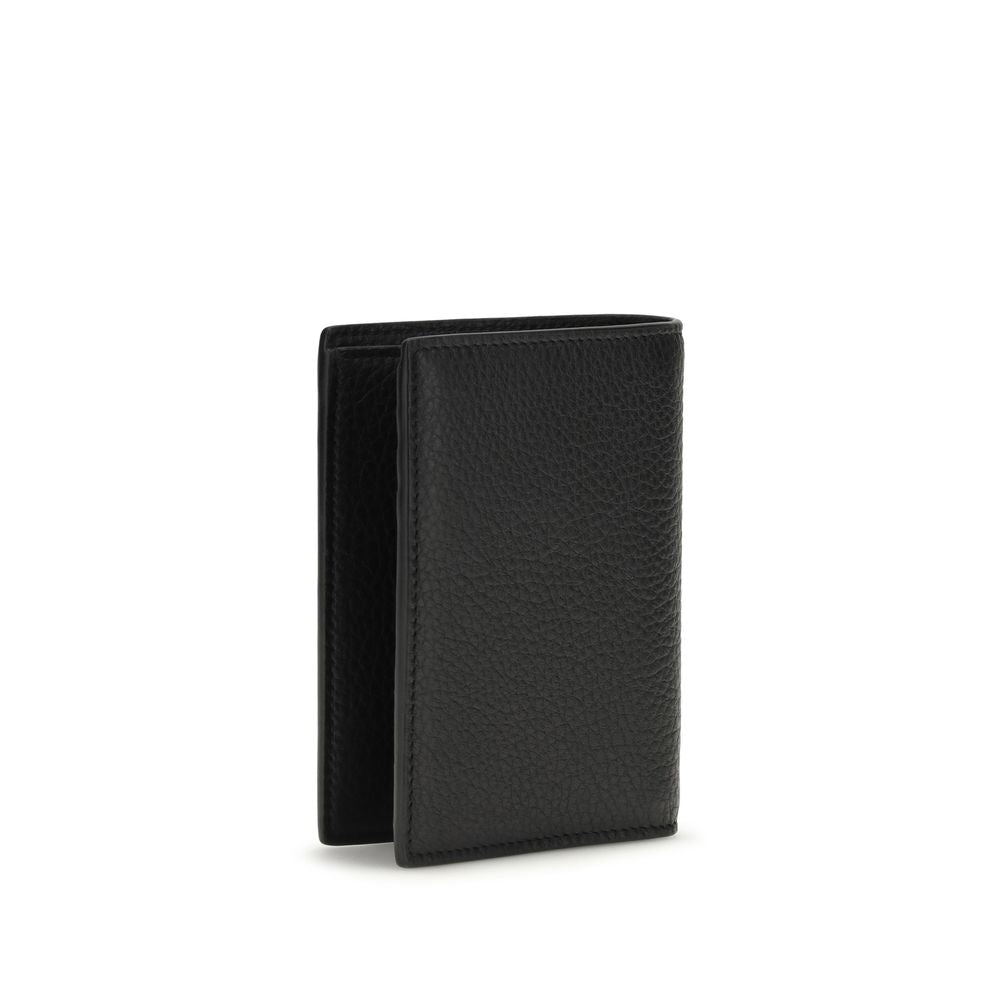Black Calf Leather Bos Taurus Wallet - ventzia
