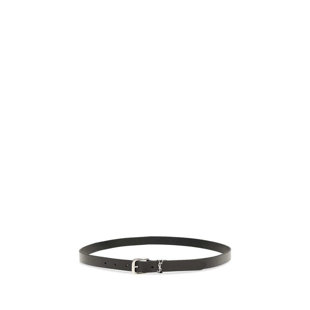 Black Cotton Regular Belt - ventzia