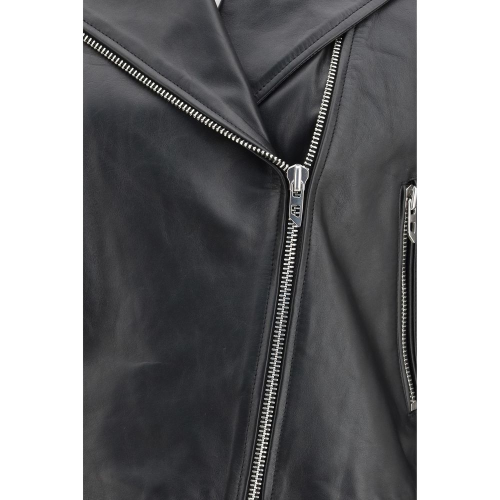 Black Leather Jacket - ventzia