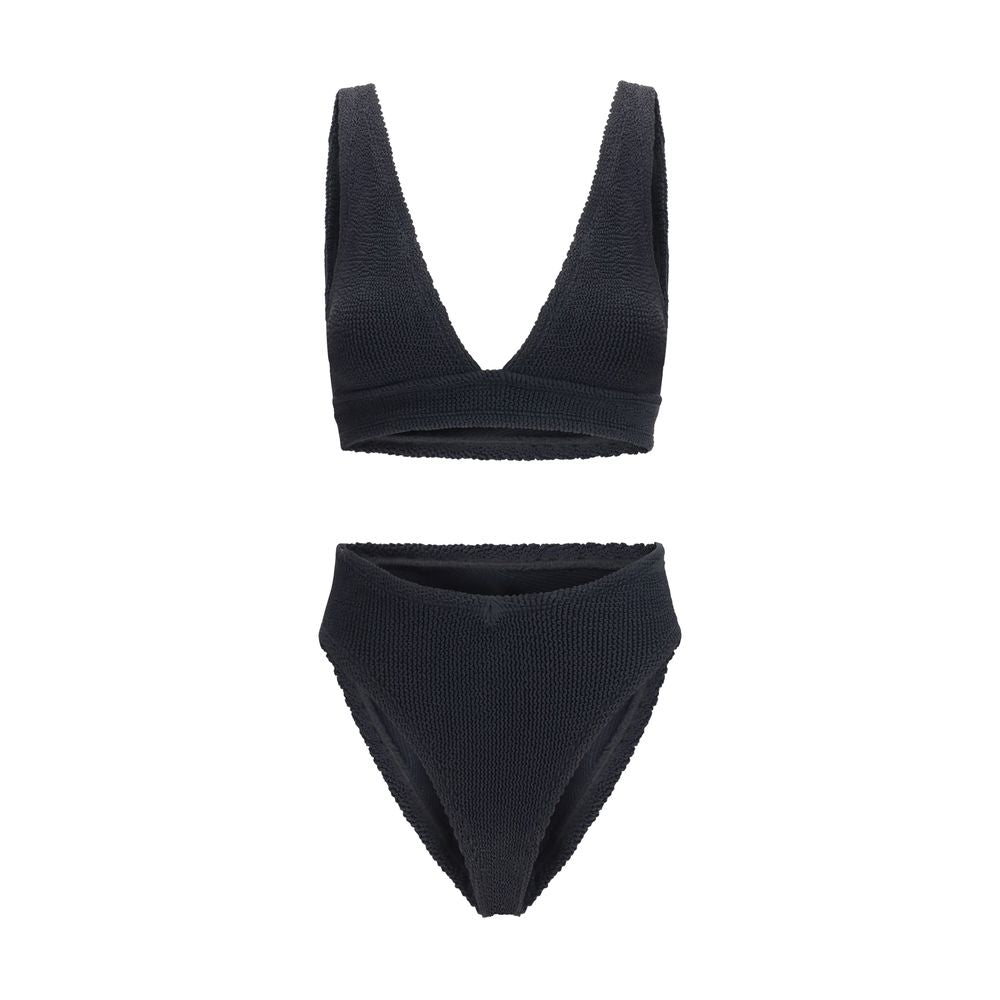 Black Polyamide One-Piece Swimsuit - ventzia