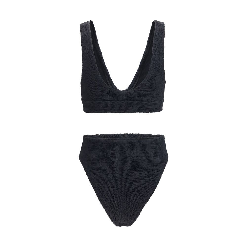 Black Polyamide One-Piece Swimsuit - ventzia