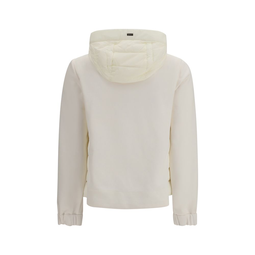 Beige Polyester Biker Jacket - ventzia