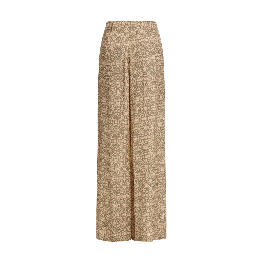 Multicolor Viscose Casual Pants - ventzia