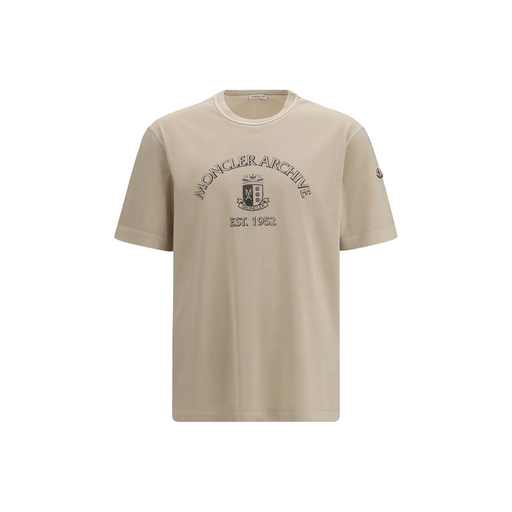 Beige Cotton T-Shirt - ventzia