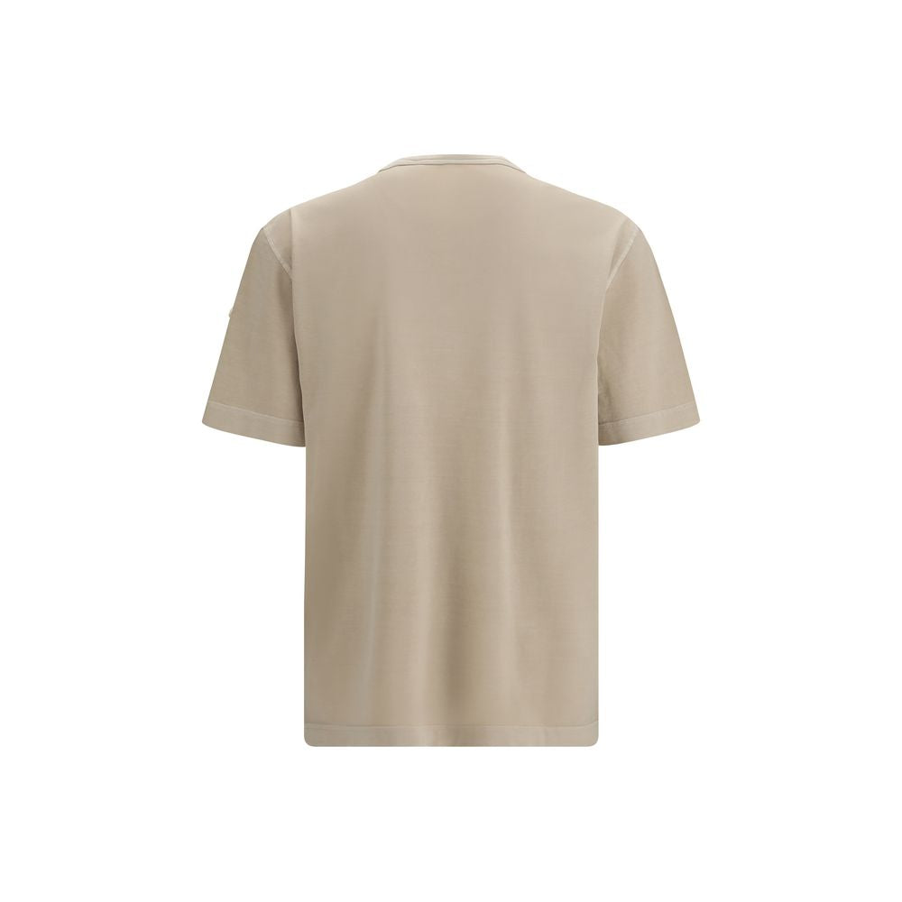 Beige Cotton T-Shirt - ventzia