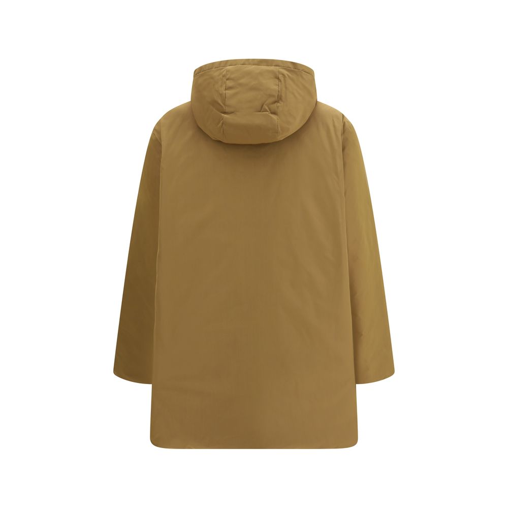 Blue Polyester Coat - ventzia