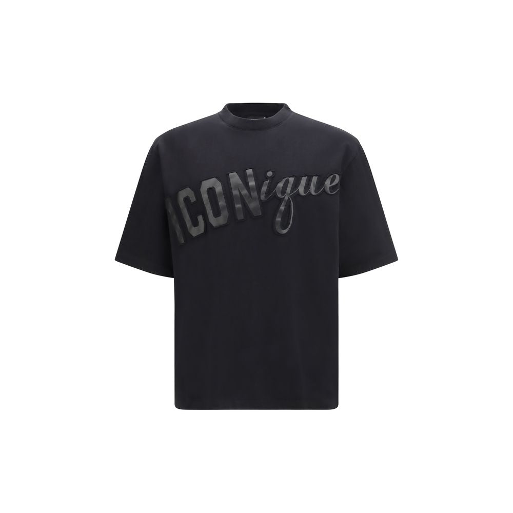 Black Cotton T-Shirt - ventzia