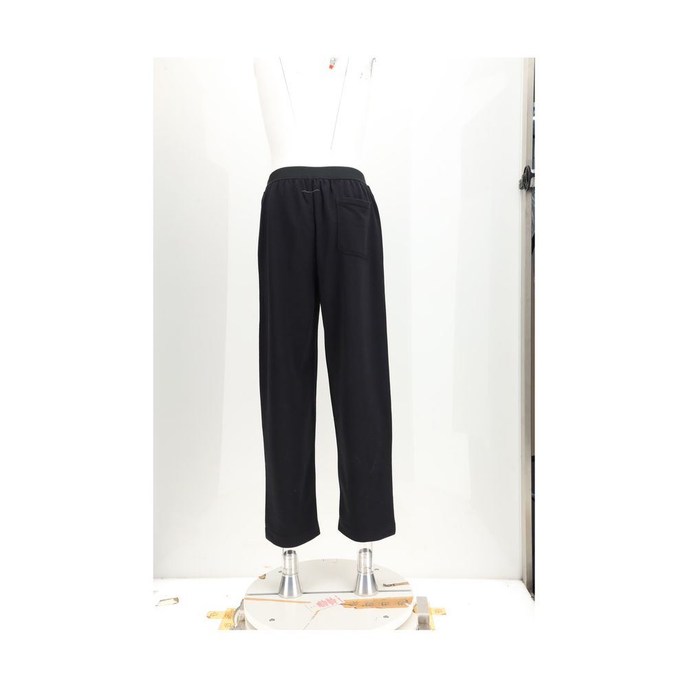 Black Cotton Athletic Pants - ventzia