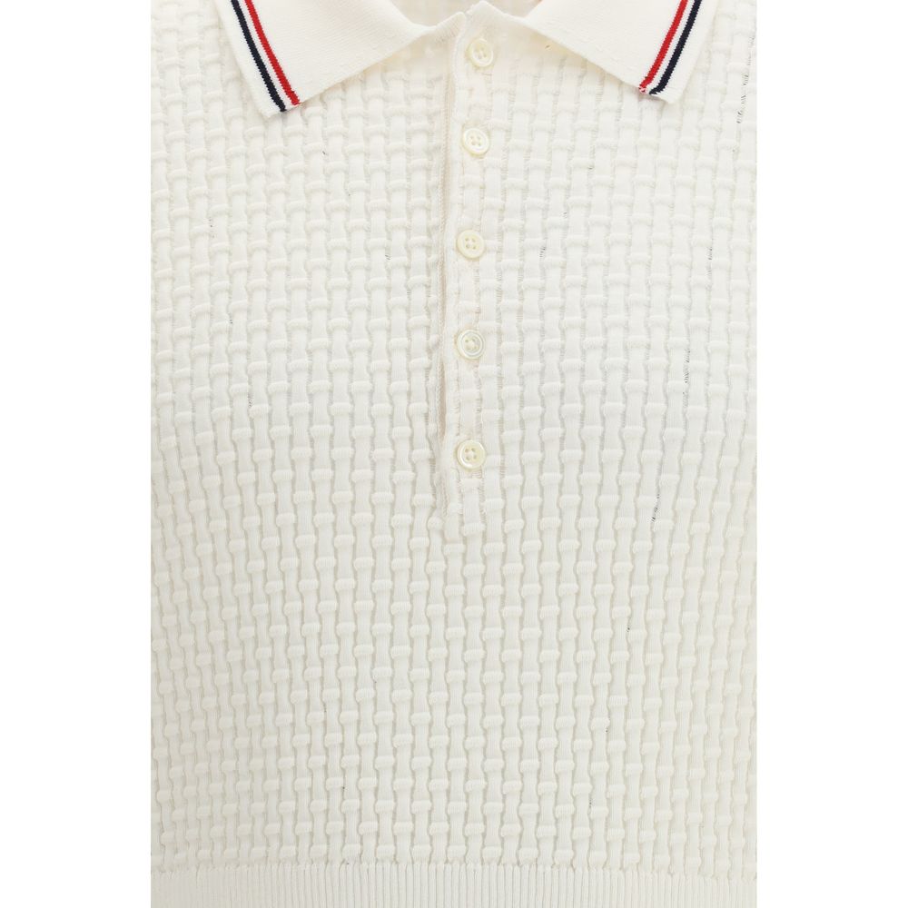 White Cotton Polo Shirt - ventzia