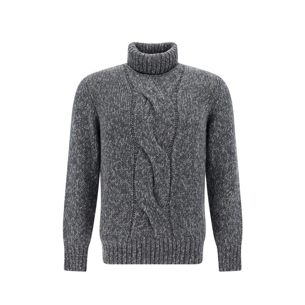 Gray Cashmere Sweater - ventzia