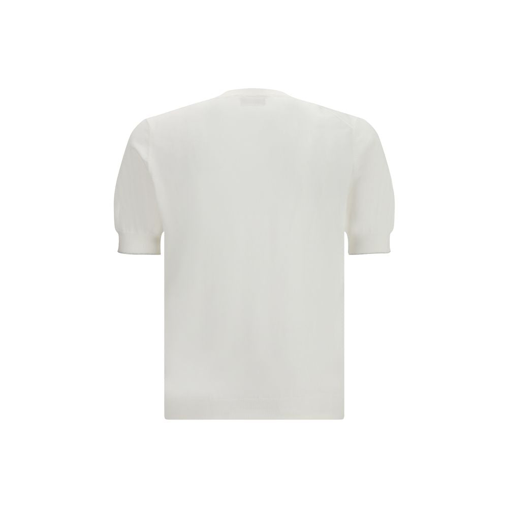 White Cotton T-Shirt - ventzia