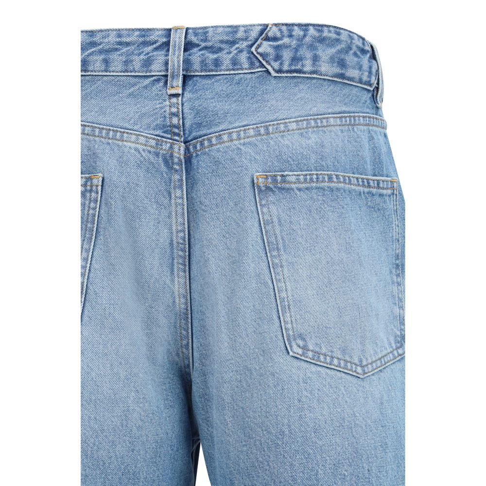 Blue Polyester Jeans Denim - ventzia