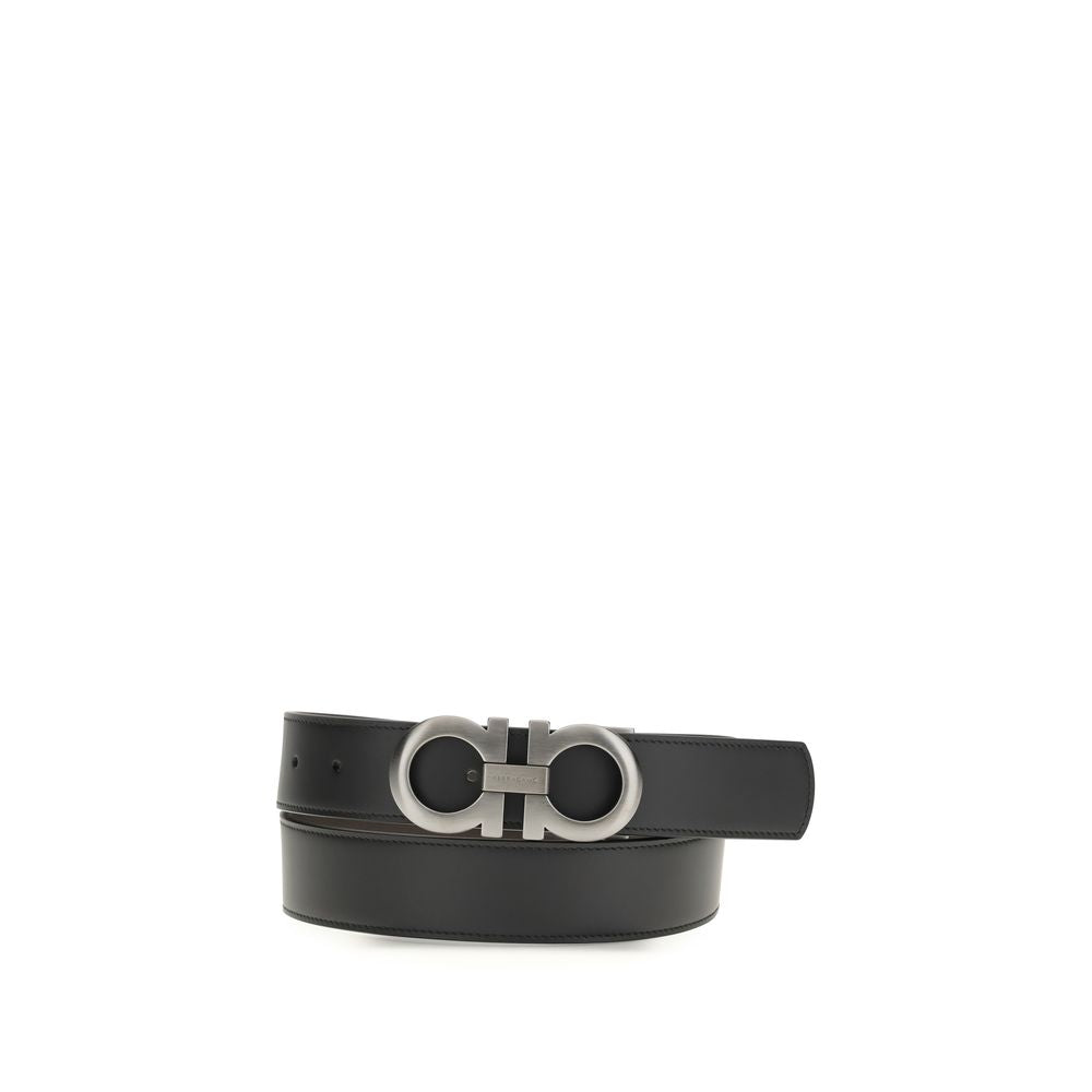Black Calf Leather Bos Taurus Belt - ventzia